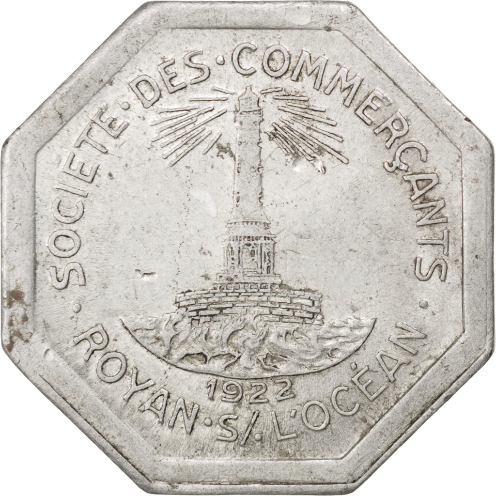 France, 25 Centimes, 1922, EF(40-45), Aluminium, Elie #10.3, 1.85