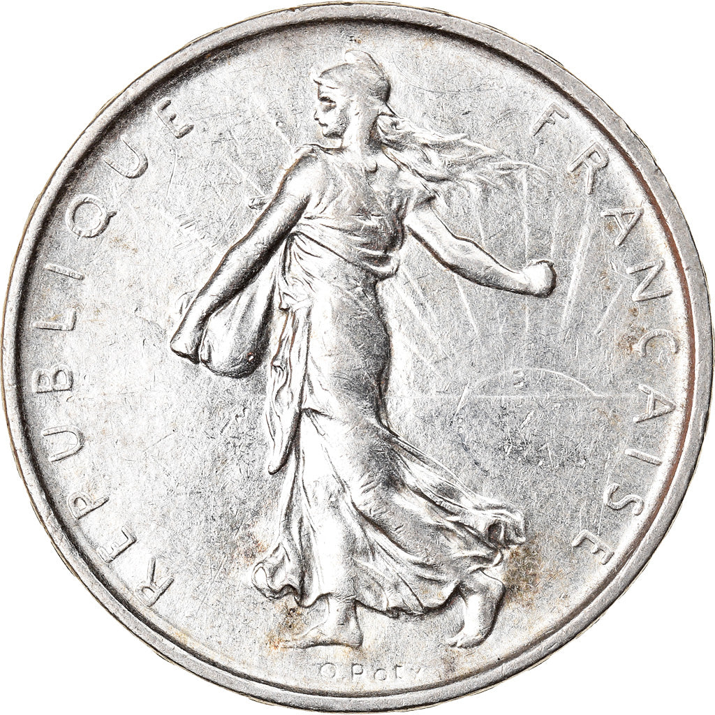Moneta, Francia, Semeuse, 5 Francs, 1967, Paris, BB+, Argento, KM:926