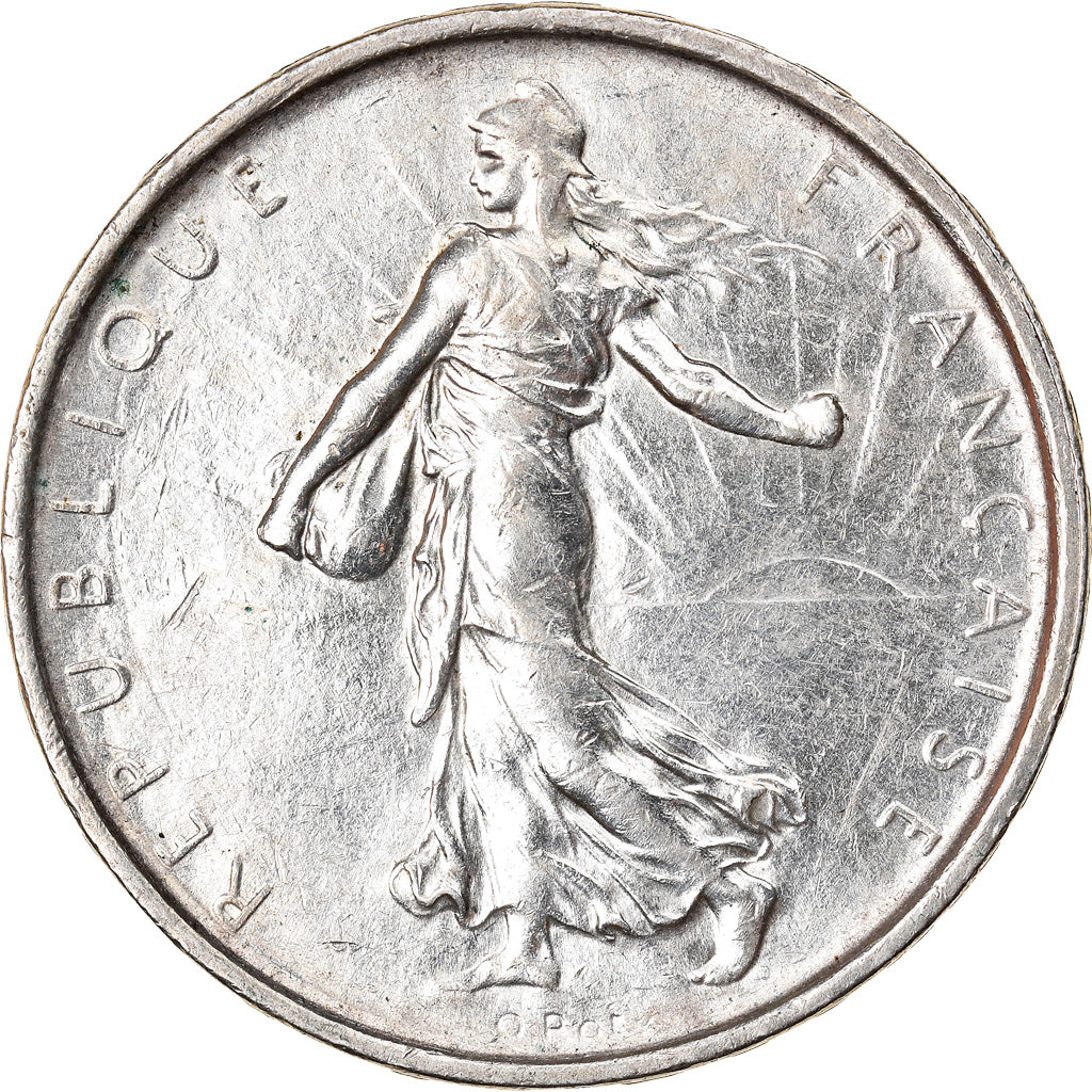 Coin, France, Semeuse, 5 Francs, 1967, Paris, AU(50-53), Silver, KM:926
