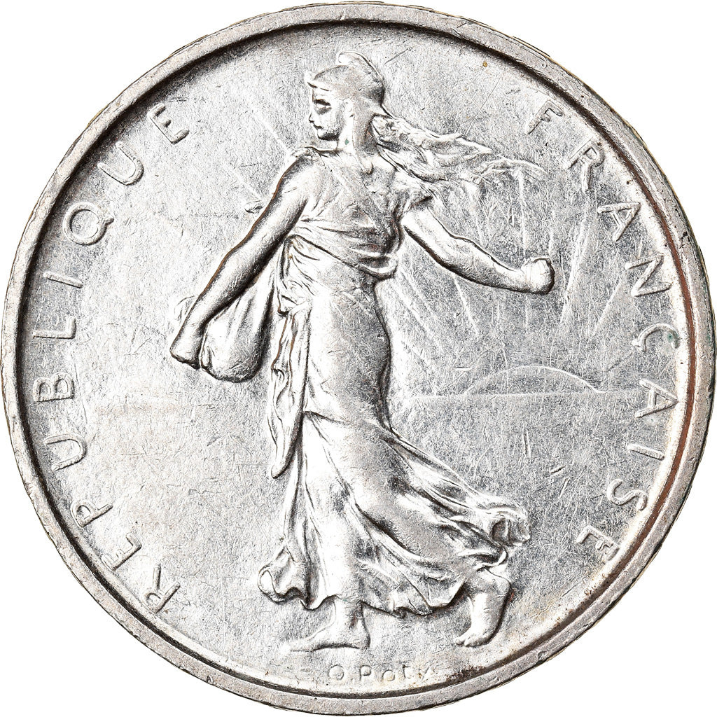 Coin, France, Semeuse, 5 Francs, 1967, Paris, AU(55-58), Silver, KM:926