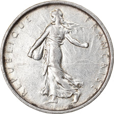Munten, Frankrijk, Semeuse, 5 Francs, 1968, ZF+, Zilver, KM:926, Gadoury:770