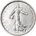 Moeda, França, Semeuse, 5 Francs, 1968, AU(50-53), Prata, KM:926, Gadoury:770