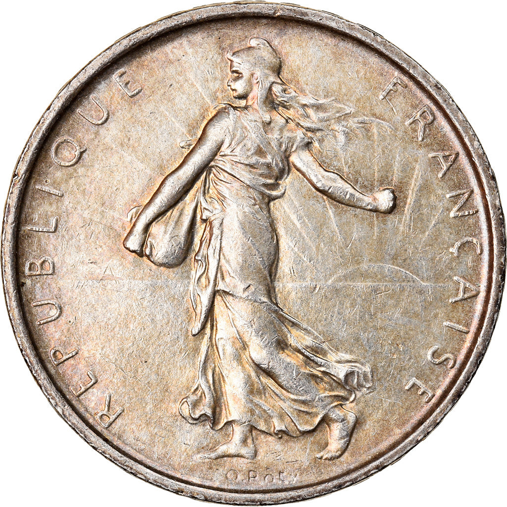 Moneda, Francia, Semeuse, 5 Francs, 1968, MBC+, Plata, KM:926, Gadoury:770