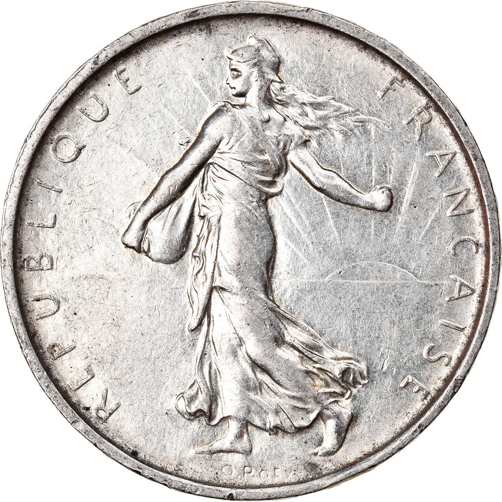 Moneda, Francia, Semeuse, 5 Francs, 1969, MBC+, Plata, KM:926, Gadoury:770