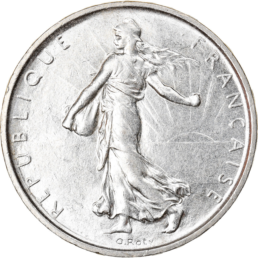 Munten, Frankrijk, Semeuse, 5 Francs, 1969, PR, Zilver, KM:926, Gadoury:770