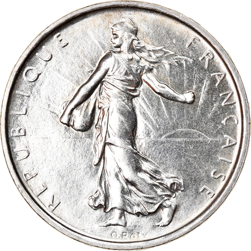 Münze, Frankreich, Semeuse, 5 Francs, 1969, UNZ, Silber, KM:926, Gadoury:770