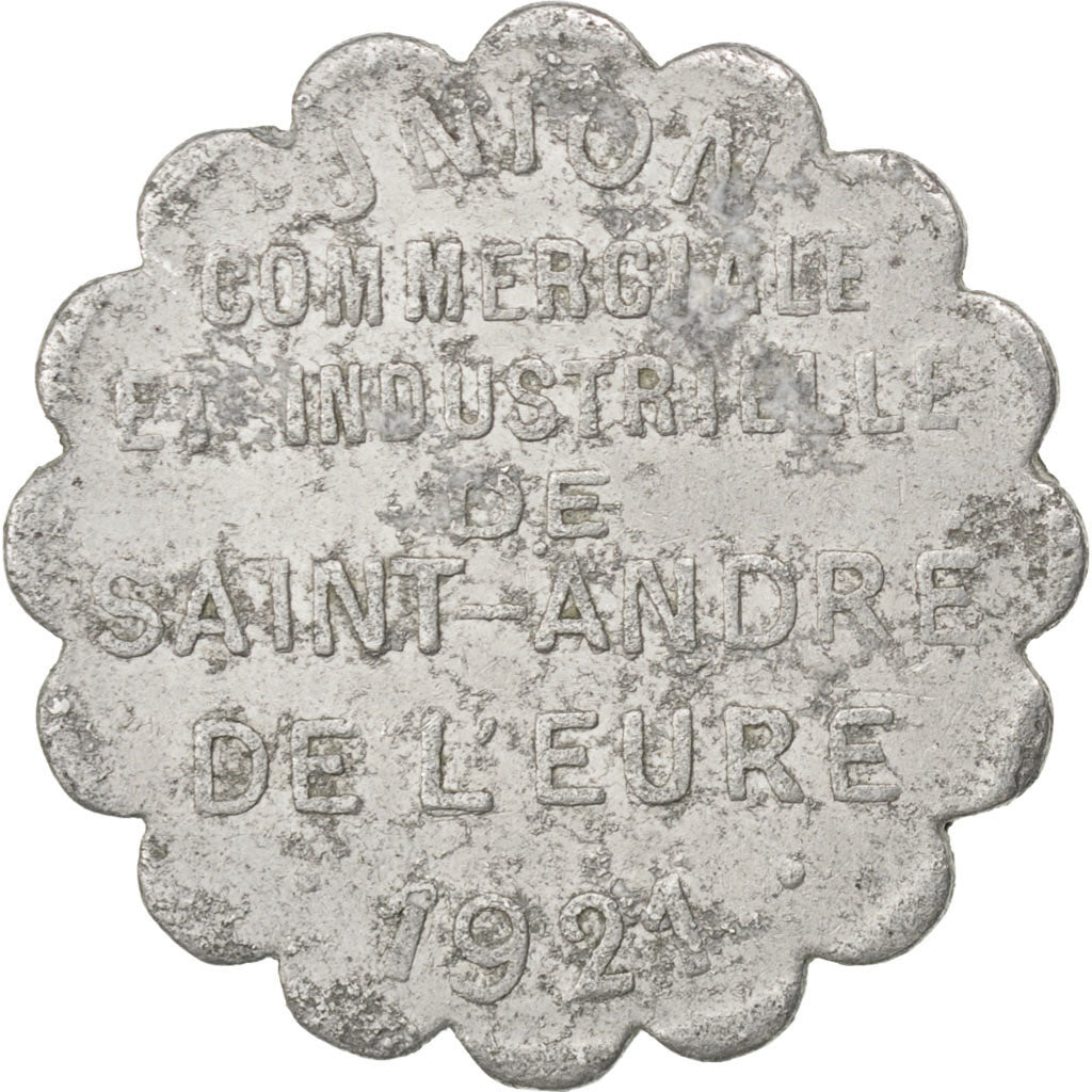 Saint-André de l'Eure, Union Commerciale et Industrielle, 25 Centimes 1921, Elie