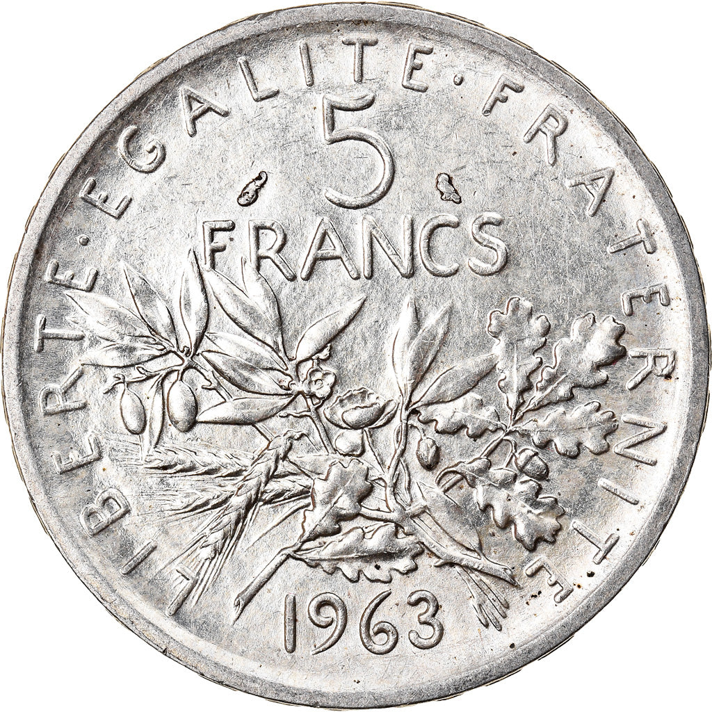 Monnaie, France, Semeuse, 5 Francs, 1963, Paris, SUP, Argent, Gadoury:770
