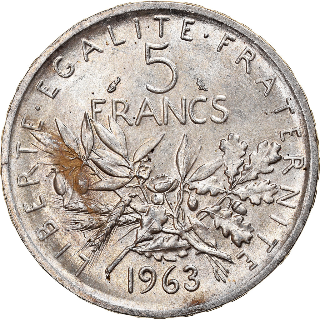 Monnaie, France, Semeuse, 5 Francs, 1963, Paris, SUP+, Argent, Gadoury:770