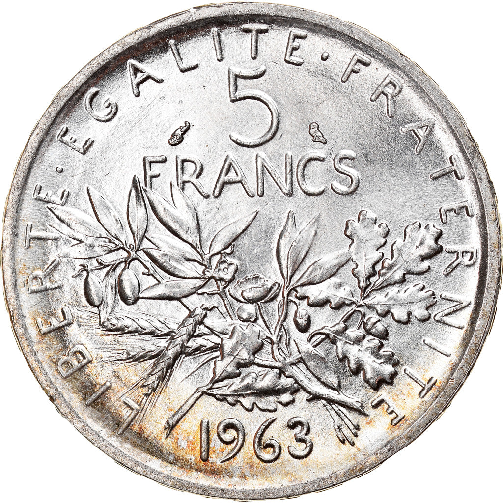 Monnaie, France, Semeuse, 5 Francs, 1963, Paris, SUP+, Argent, Gadoury:770
