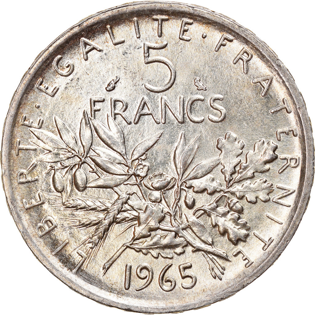 Monnaie, France, Semeuse, 5 Francs, 1965, SUP+, Argent, Gadoury:770, KM:926