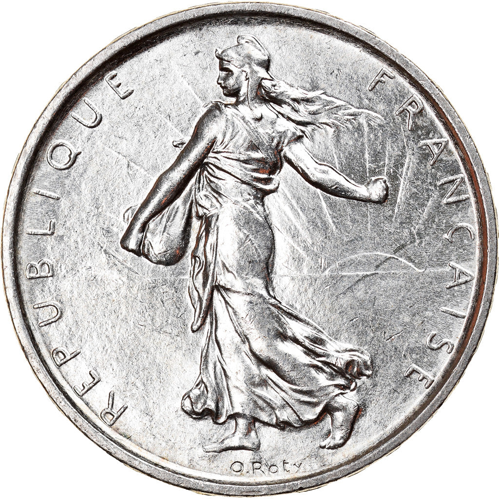 Münze, Frankreich, Semeuse, 5 Francs, 1965, UNZ, Silber, KM:926, Gadoury:770