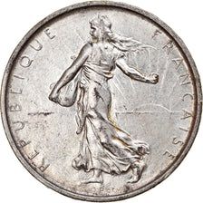 Moneda, Francia, Semeuse, 5 Francs, 1966, MBC+, Plata, KM:926, Gadoury:770