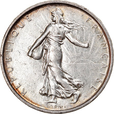 Moeda, França, Semeuse, 5 Francs, 1966, AU(55-58), Prata, KM:926, Gadoury:770