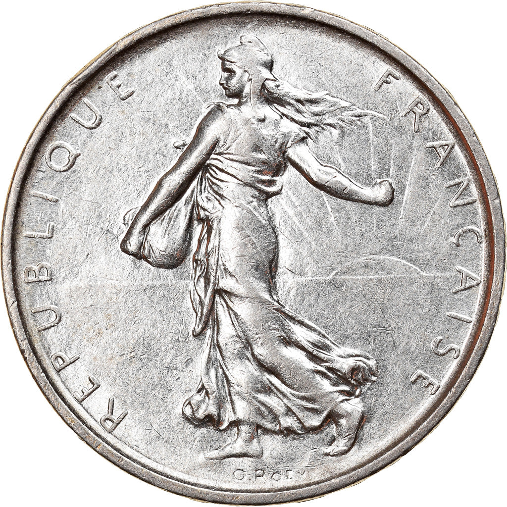 Münze, Frankreich, Semeuse, 5 Francs, 1966, VZ+, Silber, KM:926, Gadoury:770