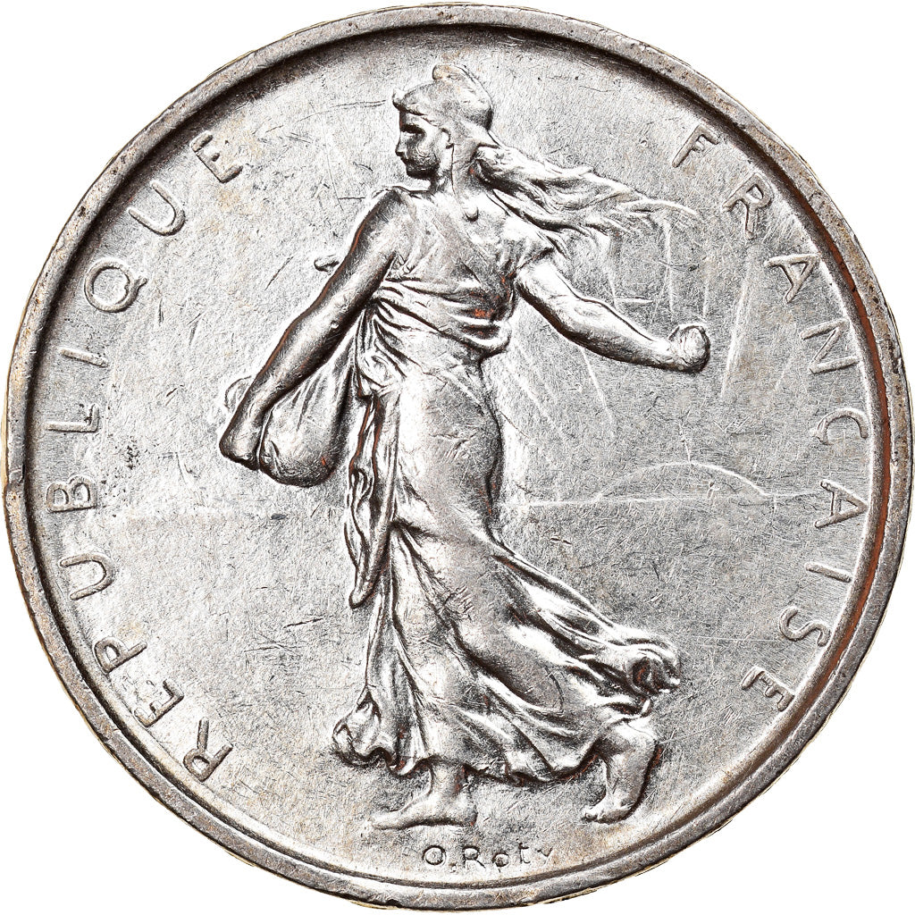 Münze, Frankreich, Semeuse, 5 Francs, 1966, VZ+, Silber, KM:926, Gadoury:770