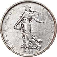 Münze, Frankreich, Semeuse, 5 Francs, 1966, VZ+, Silber, KM:926, Gadoury:770