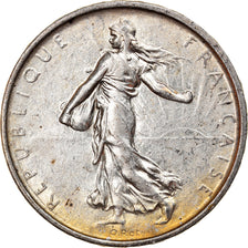 Munten, Frankrijk, Semeuse, 5 Francs, 1966, PR+, Zilver, KM:926, Gadoury:770