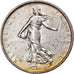 Munten, Frankrijk, Semeuse, 5 Francs, 1966, PR+, Zilver, KM:926, Gadoury:770