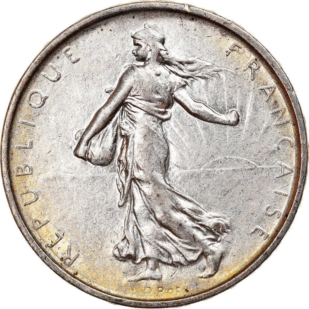 Moneda, Francia, Semeuse, 5 Francs, 1966, EBC+, Plata, KM:926, Gadoury:770