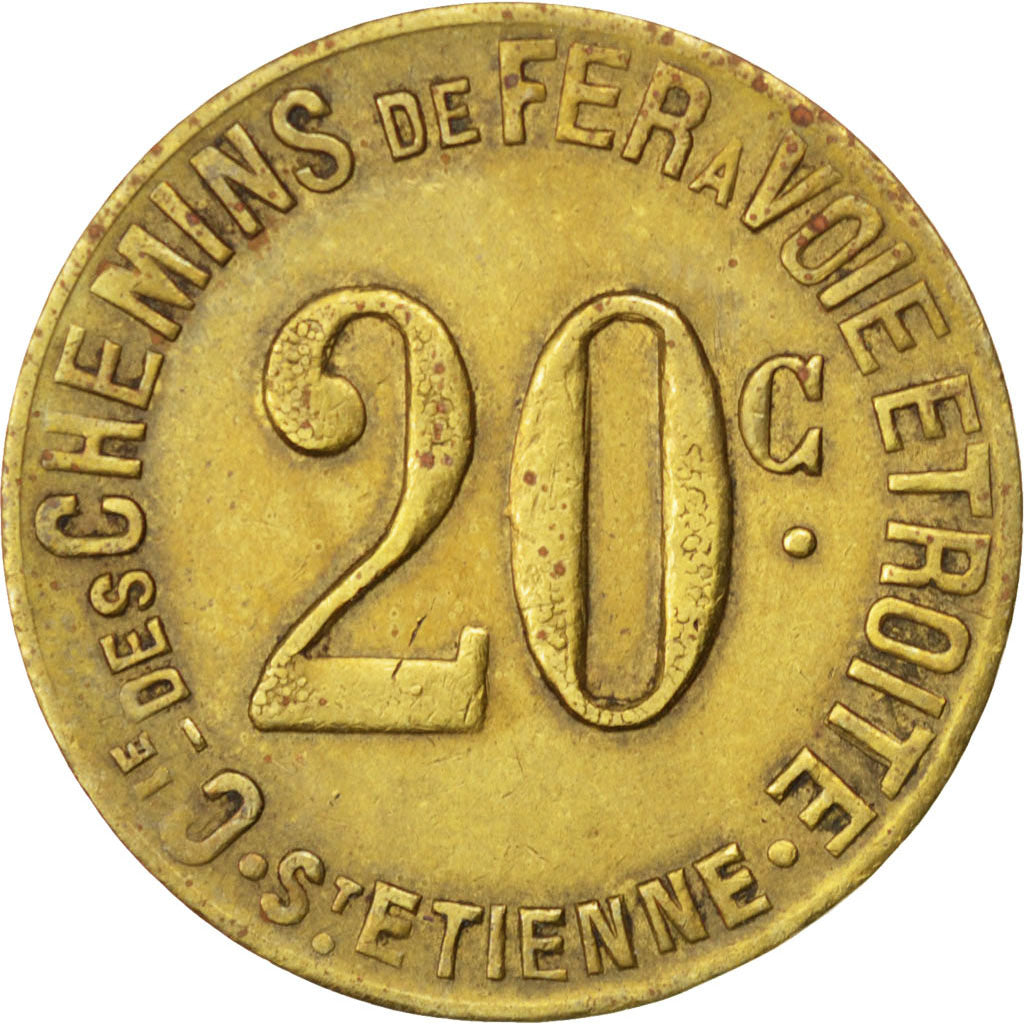 France, 20 Centimes, EF(40-45), Brass, Elie #C980.3c, 3.56