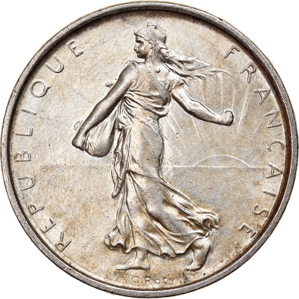 Moeda, França, Semeuse, 5 Francs, 1966, MS(63), Prata, KM:926, Gadoury:770