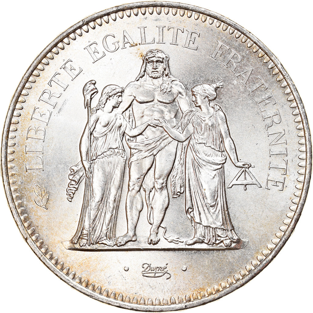 Münze, Frankreich, Hercule, 50 Francs, 1975, Paris, UNZ, Silber, KM:941.1
