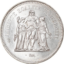 Münze, Frankreich, Hercule, 50 Francs, 1976, Paris, VZ+, Silber, KM:941.1