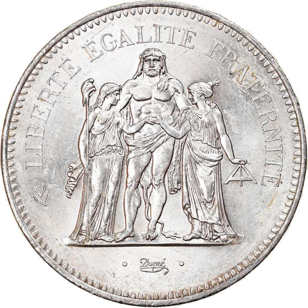 Moneta, Francia, Hercule, 50 Francs, 1976, Paris, SPL, Argento, KM:941.1
