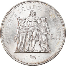 Moneta, Francia, Hercule, 50 Francs, 1976, Paris, SPL, Argento, KM:941.1