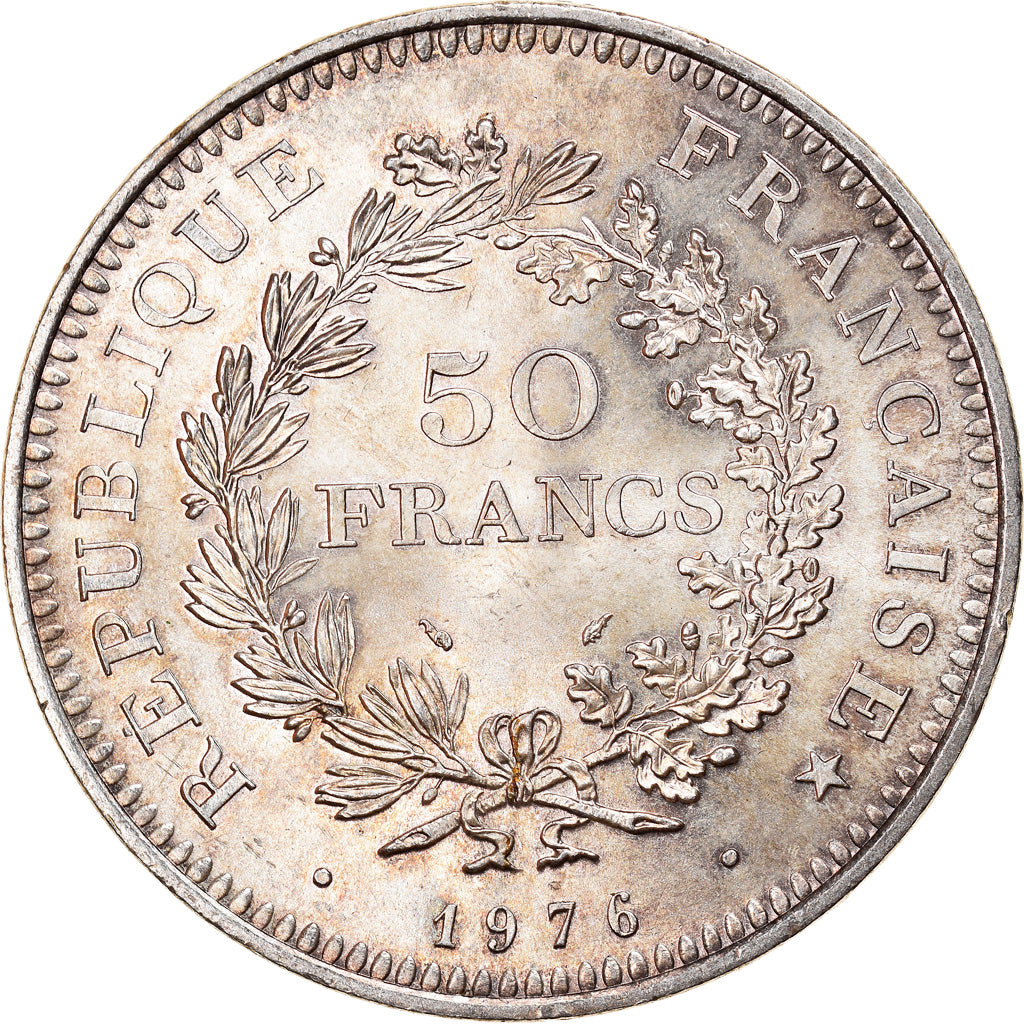 Monnaie, France, Hercule, 50 Francs, 1976, Paris, SPL, Argent, Gadoury:882