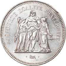 Moneta, Francia, Hercule, 50 Francs, 1977, Paris, SPL, Argento, KM:941.1