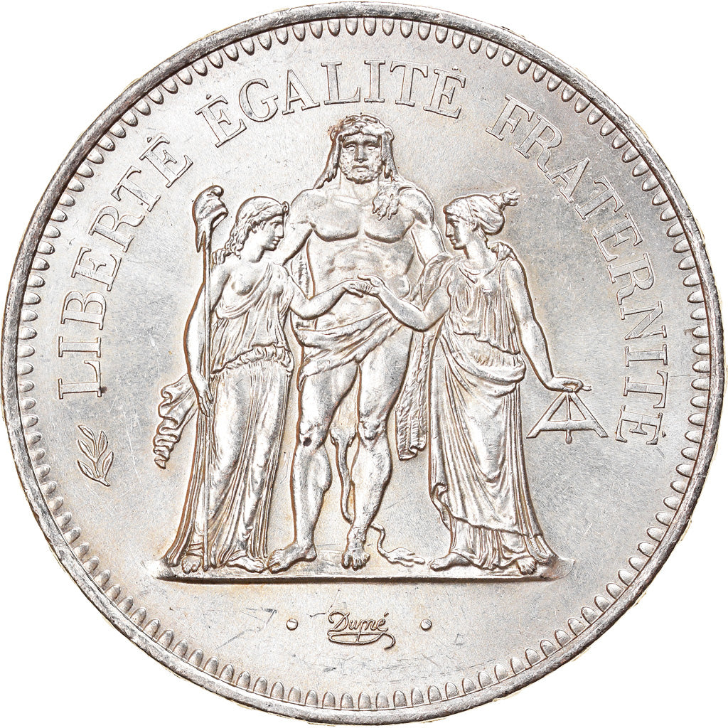 Moneta, Francia, Hercule, 50 Francs, 1978, Paris, SPL, Argento, KM:941.1