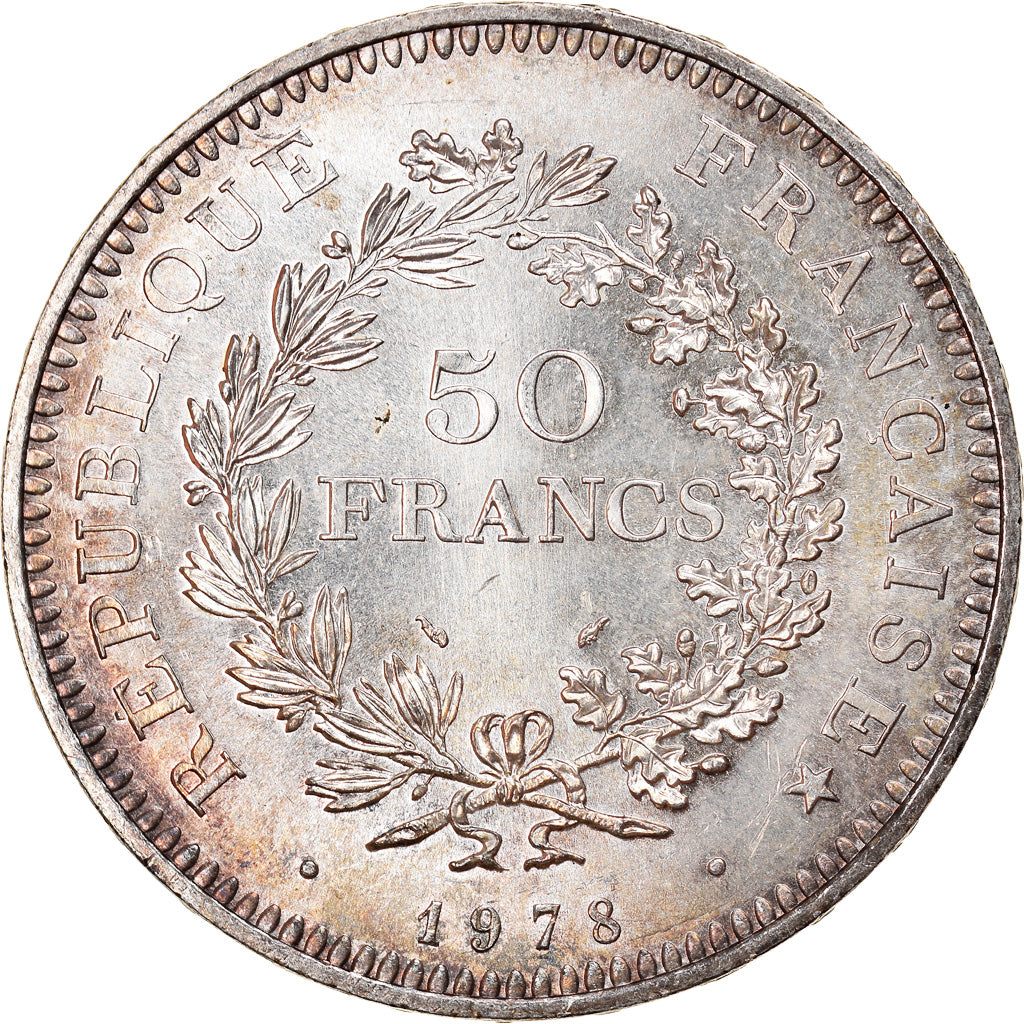 Monnaie, France, Hercule, 50 Francs, 1978, Paris, SPL, Argent, Gadoury:882