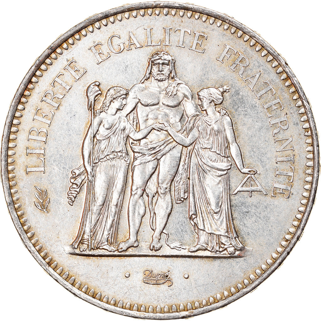Moneta, Francia, Hercule, 50 Francs, 1978, Paris, SPL, Argento, KM:941.1