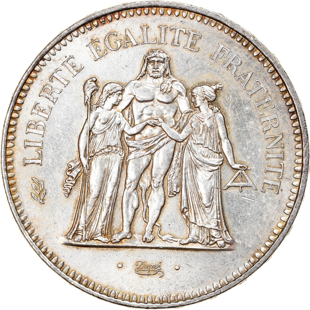 Münze, Frankreich, Hercule, 50 Francs, 1979, Paris, VZ+, Silber, KM:941.1