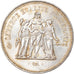 Moeda, França, Hercule, 50 Francs, 1979, Paris, MS(63), Prata, KM:941.1