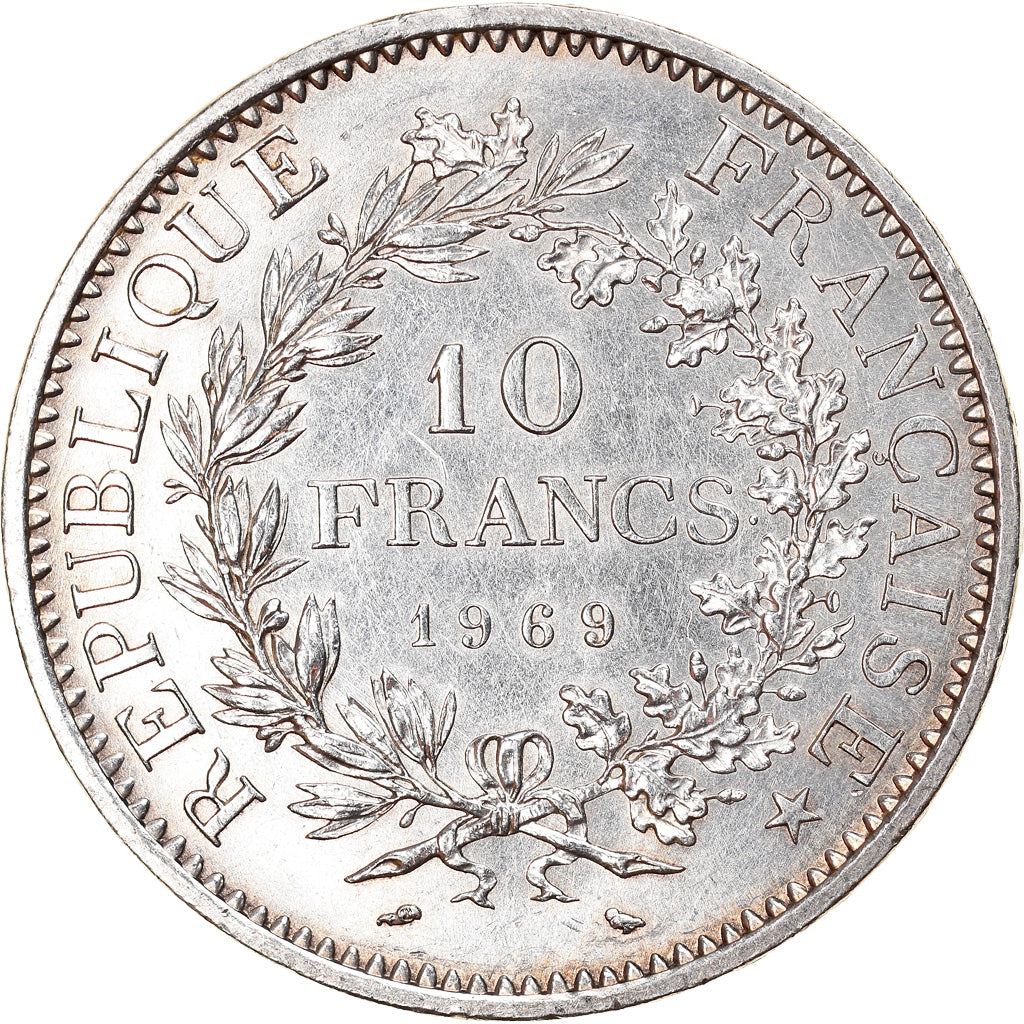 Moneta, Francia, Hercule, 10 Francs, 1969, Paris, SPL, Argento, KM:932