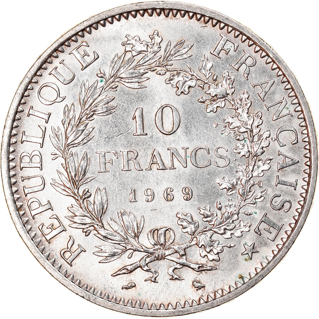 Moneta, Francia, Hercule, 10 Francs, 1969, Paris, SPL, Argento, KM:932