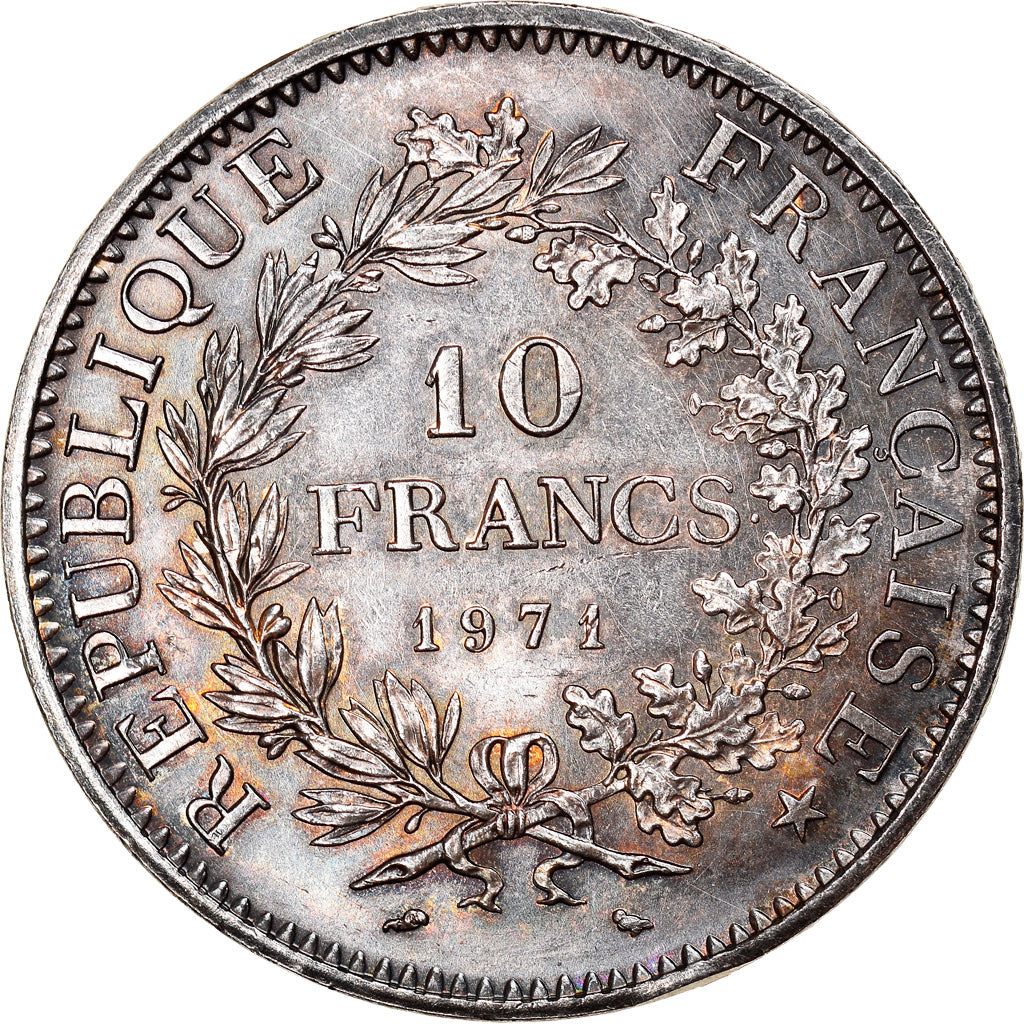 Moneta, Francia, Hercule, 10 Francs, 1971, Paris, SPL, Argento, KM:932