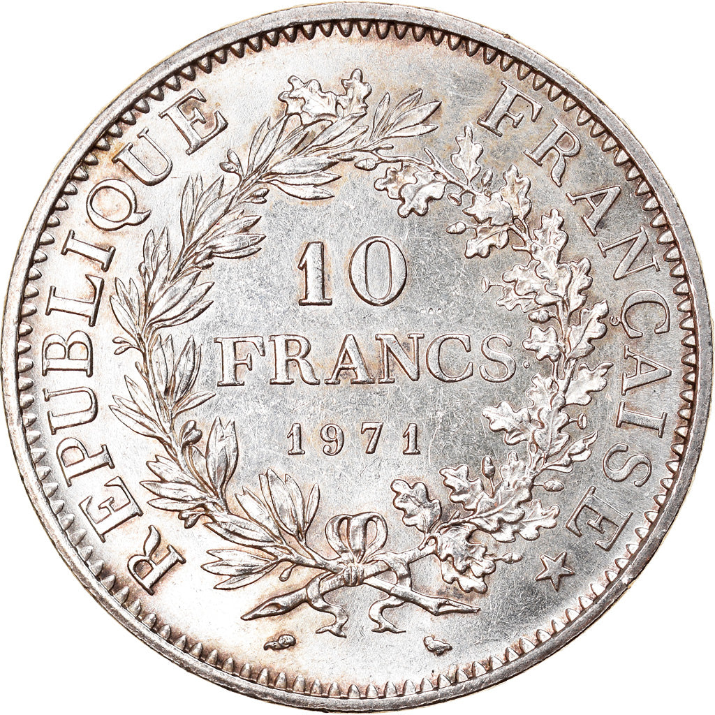 Moneta, Francia, Hercule, 10 Francs, 1971, Paris, SPL, Argento, KM:932