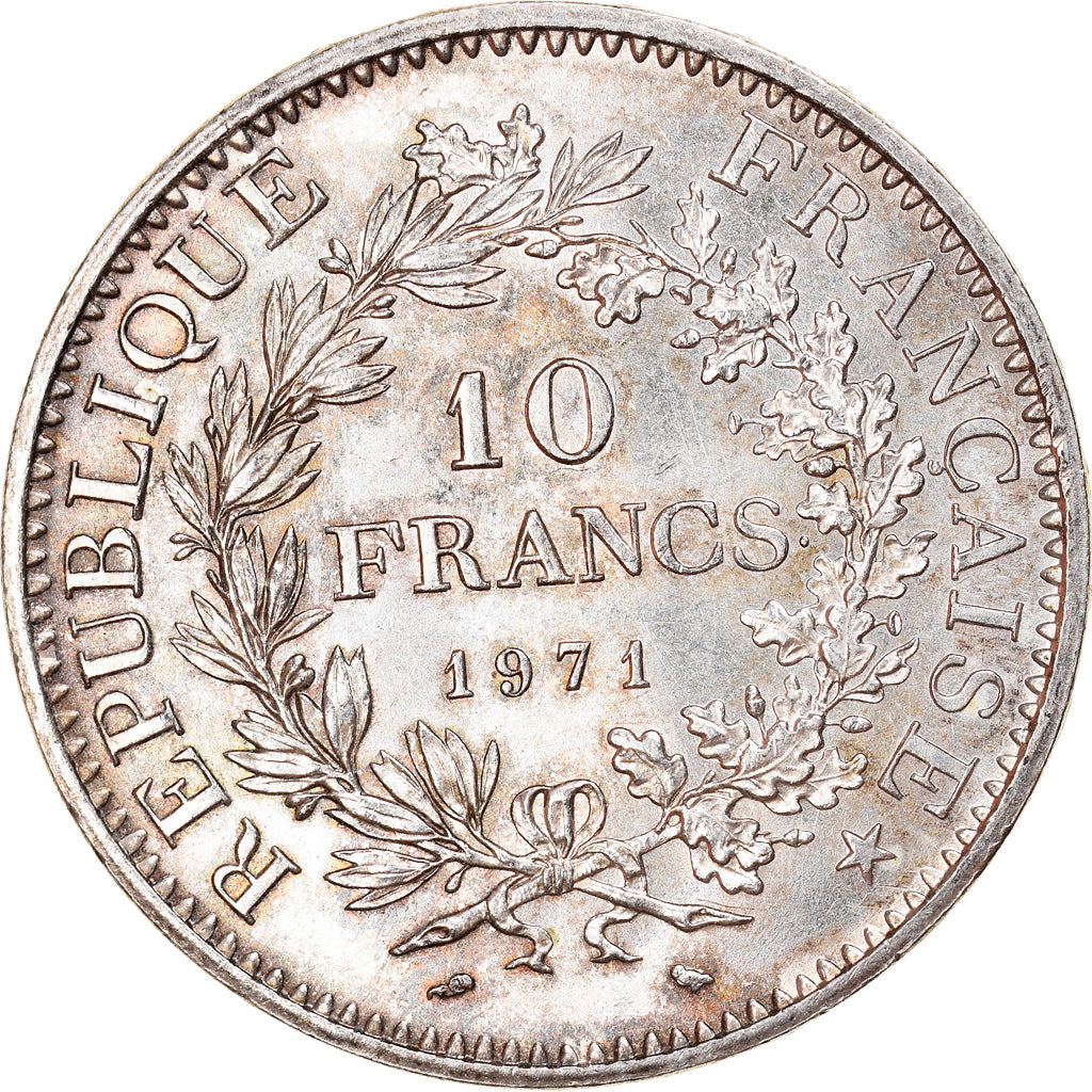 Münze, Frankreich, Hercule, 10 Francs, 1971, Paris, UNZ, Silber, KM:932