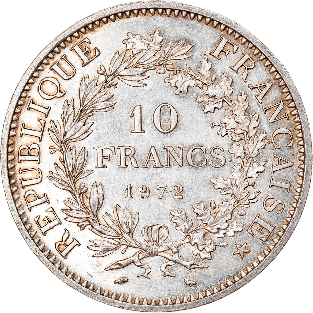 Moneta, Francia, Hercule, 10 Francs, 1972, Paris, SPL, Argento, KM:932