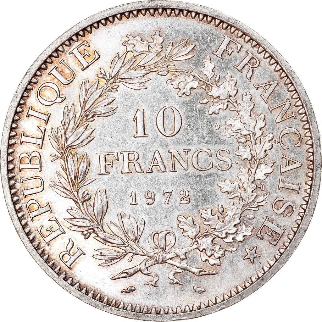 Coin, France, Hercule, 10 Francs, 1972, Paris, MS(60-62), Silver, KM:932
