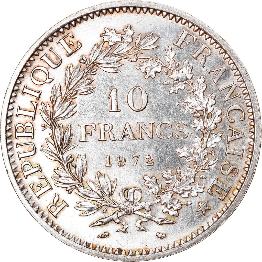 Coin, France, Hercule, 10 Francs, 1972, Paris, MS(60-62), Silver, KM:932