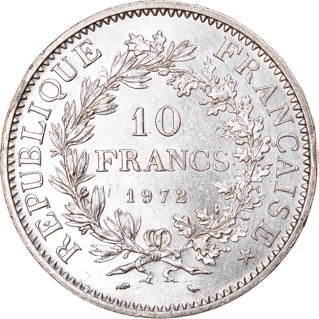 Coin, France, Hercule, 10 Francs, 1972, Paris, MS(60-62), Silver, KM:932