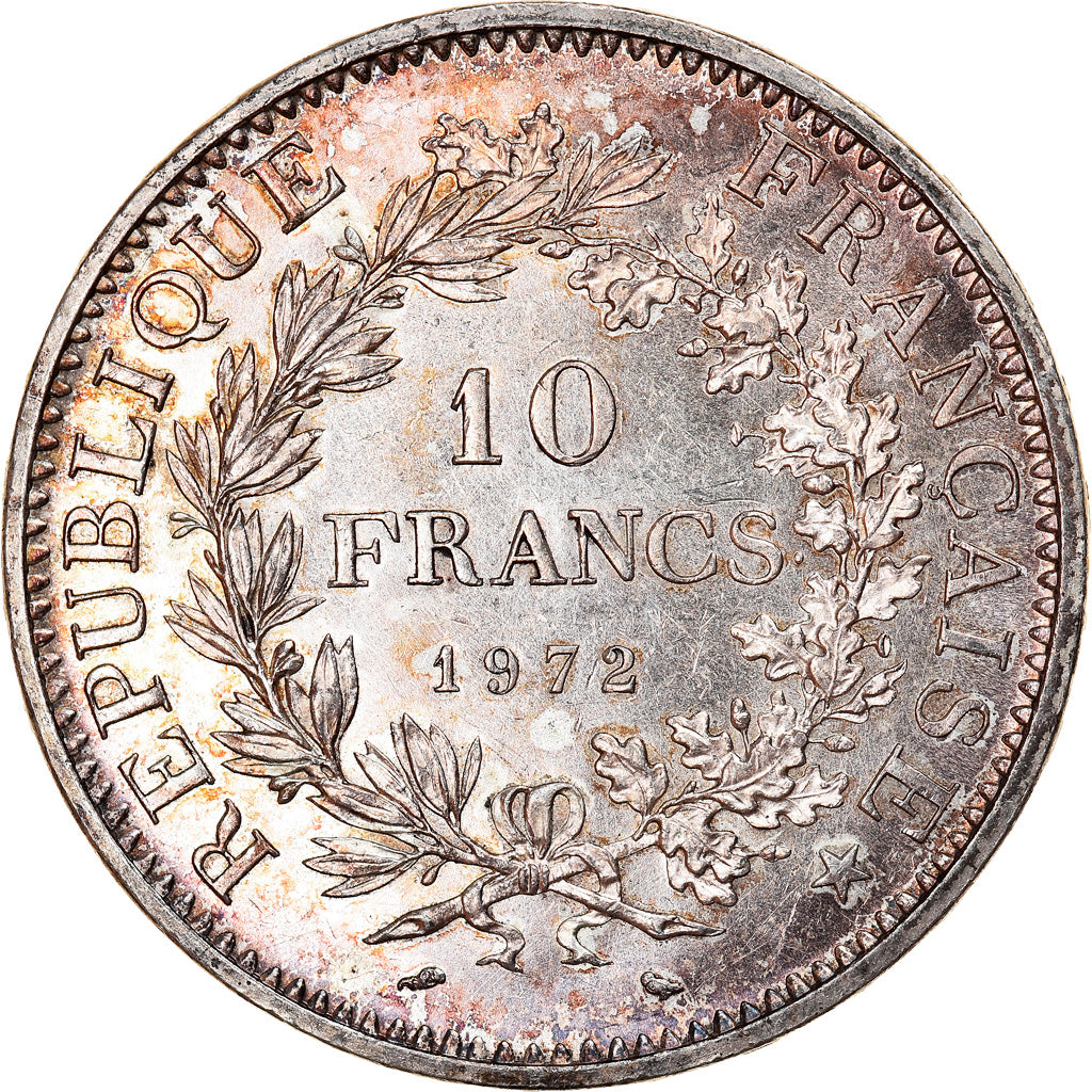 Moneta, Francia, Hercule, 10 Francs, 1972, Paris, SPL, Argento, KM:932
