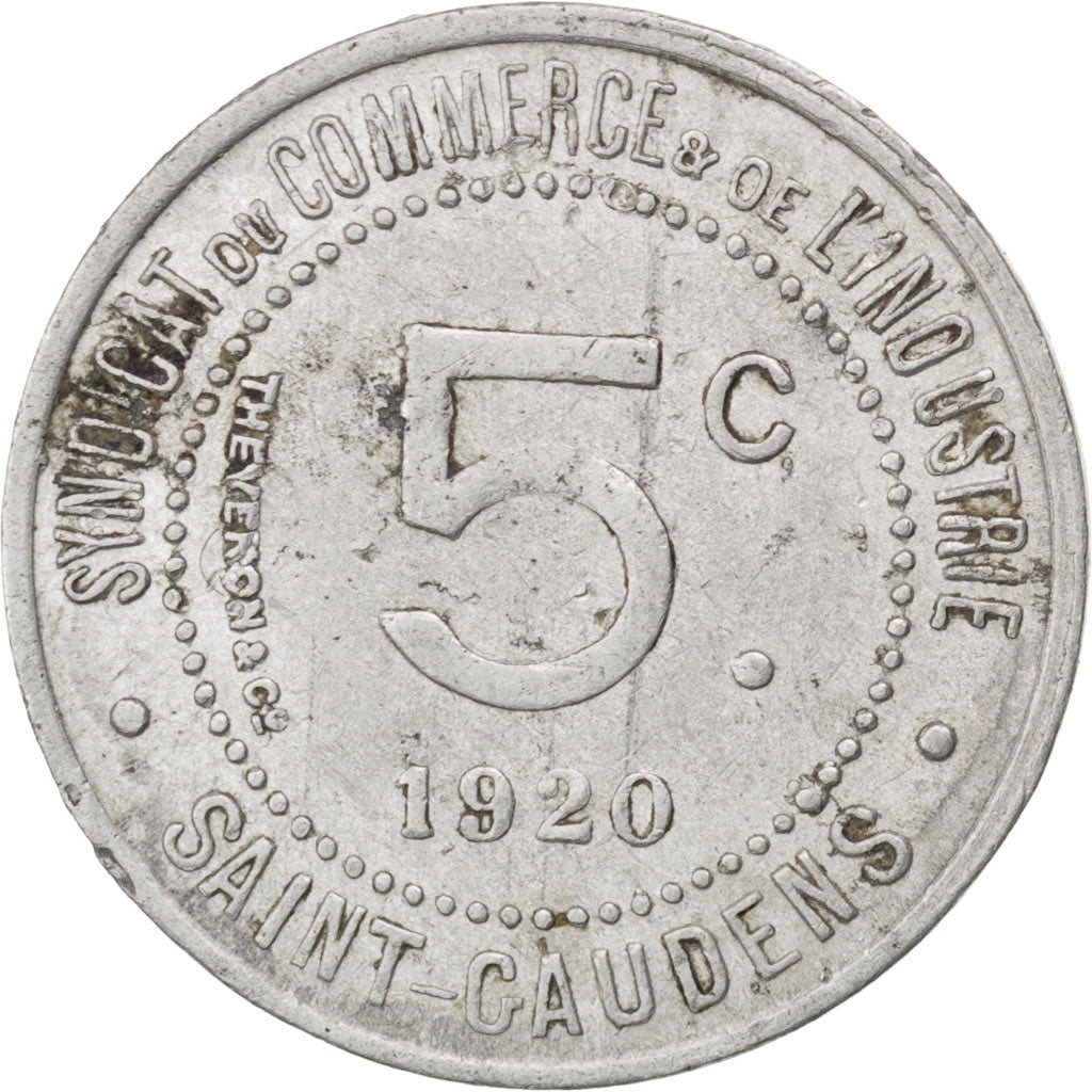 Francia, 5 Centimes, 1920, BB, Alluminio, Elie:10.1