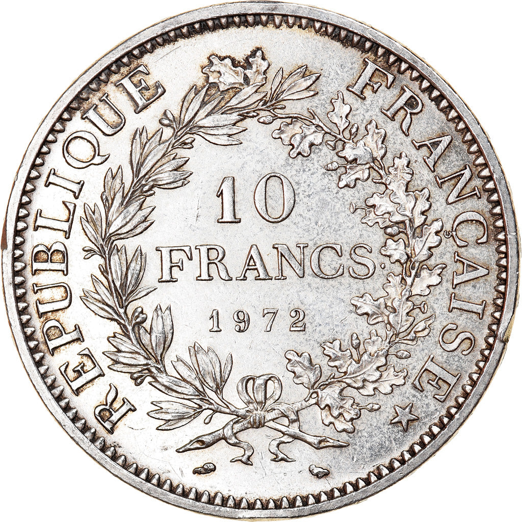 Coin, France, Hercule, 10 Francs, 1972, Paris, MS(60-62), Silver, KM:932