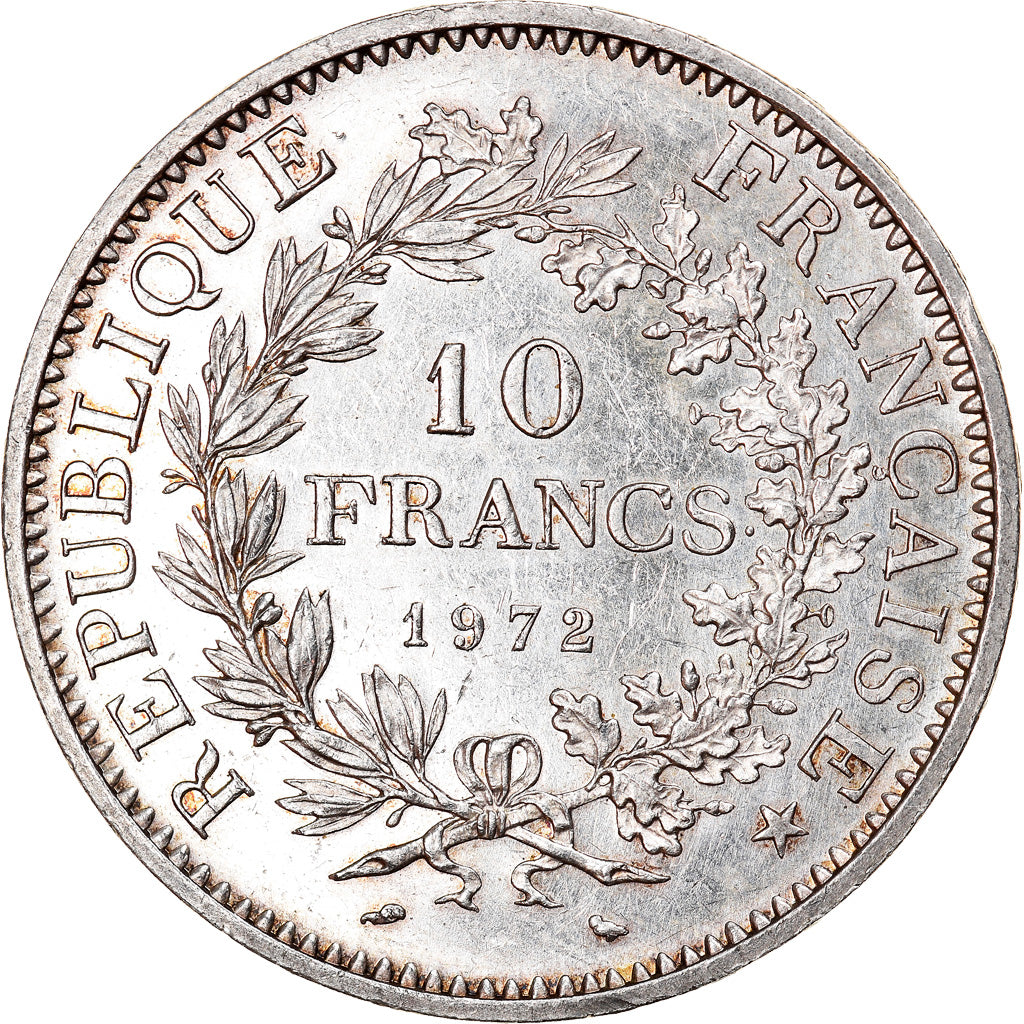 Coin, France, Hercule, 10 Francs, 1972, Paris, MS(60-62), Silver, KM:932